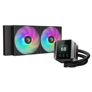 The DeepCool MYSTIQUE 240 ARGB Liquid CPU Cooler is a high-performance liquid cooling solution designed to keep your CPU running at optimal temperatures. Featuring a 240mm radiator