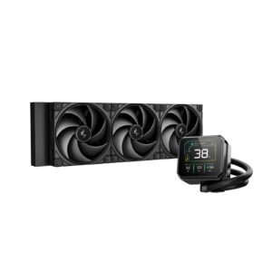 <b>Deepcool Spartacus 360 Liquid CPU Cooler</b><br/><br/>SPARTACUS 360 is DeepCool’s latest generation of liquid coolers featuring an advanced customizable LCD screen. Personalize your build with modular layouts and dynamic visuals on the 3.4" IPS screen. Equipped with an upgraded Gen 6 pump and high-performance fans