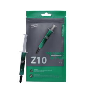 <b>Z10</b><br/>PERFORMANCE THERMAL PASTE<br/>DeepCool Z10 thermal paste offers high thermal conductivity for demanding processing units with an easy to apply consistency.<br/><br/><b>INDUSTRIAL GRADE THERMAL INTERFACE</b><br/>Maximize heat transfer and dissipation with high quality thermal compound designed for high performance CPU & GPU components.<br/><br/><b>THE BEST MATCH