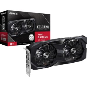 <b>AMD Radeon RX 7600 Challenger 8GB OC</b><br/><br/><b>Clock: GPU / Memory</b><br/>Boost Clock: Up to 2695 MHz / 18 Gbps<br/>Game Clock: 2280 MHz / 18 Gbps<br/>Base Clock: 1770 MHz / 18 Gbps<br/><br/><b>Key Specification</b><br/>AMD Radeon RX 7600<br/>8GB GDDR6<br/>DirectX 12 Ultimate<br/>PCI Express 4.0 Support<br/>1 x 8-pin Power Connector<br/>3 x DisplayPort 1.4 with DSC / 1 x HDMI 2.1 VRR<br/><br/><b>Key Features</b><br/>Dual Fan Design<br/>Stylish Metal Backplate<br/>Striped Axial Fan<br/>Ultra-fit Heatpipe<br/>0dB Silent Cooling<br/>Super Alloy Graphics Card<br/><br/><b>Dual Fan Design</b><br/>Two fans that provide strong cooling performance and make your gaming rig stay cool. It’s optimized for delivering excellent gaming experience with stylish and streamlined design.<br/><br/><b>Stylish Metal Backplate Solid