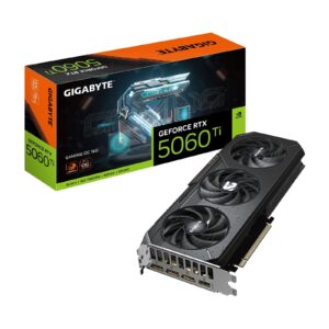 <b>GeForce RTX 5060 Ti GAMING OC 16G</b><br/><br/><b>FEATURES</b><br/><br/> Powered by the NVIDIA Blackwell architecture and DLSS 4<br/> Powered by GeForce RTX 5060 Ti<br/> Integrated with 16GB GDDR7 128bit memory interface<br/> WINDFORCE cooling system<br/> Hawk fan<br/> Server-grade Thermal conductive gel<br/> RGB lighting<br/> Dual BIOS (Performance / Silent)<br/> Reinforced structure<br/><br/><b>CORE CLOCK</b><br/>2647 MHz (Reference card :2572 MHz)<br/><br/><b> Specifications</b><br/><br/><b>Graphics Processing</b><br/>GeForce RTX 5060 Ti<br/><br/><b>Core Clock</b><br/>2647 MHz (Reference card :2572 MHz)<br/><br/><b>CUDA Cores</b><br/>4608<br/><br/><b>Memory Clock</b><br/>28 Gbps<br/><br/><b>Memory Size</b><br/>16 GB<br/><br/><b>Memory Type</b><br/>GDDR7<br/><br/><b/>Memory Bus</b><br/>128 bit<br/><br/><b>Card Bus</b><br/>PCI-E 5.0<br/><br/><b>Digital max resolution</b><br/>7680x4320<br/><br/><b>Multi-view</b><br/>4<br/><br/><b>Card size</b><br/>L=281 W=119 H=40 mm<br/><br/><b>PCB Form</b><br/>ATX<br/><br/><b>DirectX</b><br/>DirectX 12 API<br/><br/><b>OpenGL</b><br/>4.6<br/><br/><b>Recommended PSU</b><br/>650W<br/><br/><b>Power Connectors</b><br/>8 Pin*1<br/><br/><b>Output</b><br/>DisplayPort 2.1b *3<br/>HDMI 2.1b *1<br/><br/><b>Accessories</b><br/>Quick guide<br/>