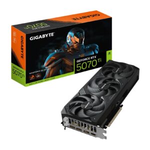 <b>GeForce RTX 5070 Ti WINDFORCE OC SFF 16G</b><br/><br/><b>FEATURES</b><br/>Powered by the NVIDIA Blackwell architecture and DLSS 4<br/>Powered by GeForce RTX 5070 Ti<br/>Integrated with 16GB GDDR7 256bit memory interface<br/>WINDFORCE cooling system<br/>Hawk fan<br/>Server-grade thermal conductive gel<br/>Dual BIOS (Performance / Silent)<br/>NVIDIA SFF-ready<br/>Reinforced structure<br/>Versatile VGA holder<br/><br/><b>SPECIFICATION</b><br/><br/><b>Graphics Processing</b><br/>GeForce RTX 5070 Ti<br/><br/><b>Core Clock</b><br/>2497 MHz (Reference: 2452 MHz)<br/><br/><b>CUDA Cores</b><br/>8960<br/><br/><b>Memory Clock</b><br/>28 Gbps<br/><br/><b>Memory Size</b><br/>16GB<br/><br/><b>Memory Type</b><br/>GDDR7<br/><br/><b>Memory Bus</b><br/>256 bit<br/><br/><b>Card Bus</b><br/>PCI-E 5.0<br/><br/><b>Digital Max Resolution</b><br/>7680 x 4320<br/><br/><b>Multi-View</b><br/>4<br/><br/><b>Card Size</b><br/>L=304 W=126 H=50 mm<br/><br/><b>PCB Form</b><br/>ATX<br/><br/><b>DirectX</b><br/>DirectX 12 API<br/><br/><b>OpenGL</b><br/>OpenGL 4.6<br/><br/><b>Recommended PSU</b><br/>750W<br/><br/><b>Power Connectors</b><br/>16 pin x 1<br/><br/><b>Output</b><br/>DisplayPort 2.1a x 3<br/>HDMI 2.1b x 1<br/><br/><b>Accessories</b><br/>VGA manual<br/>1 x 12V-2x6 to 3 x PCIe 8pin adapter<br/>Versatile VGA holder<br/>Versatile VGA holder manual