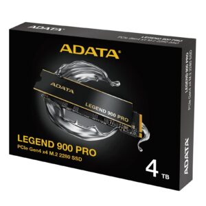 <b>ADATA LEGEND 900 PRO PCIe Gen4 x4 M.2 2280 Solid State Drive</b><br/><br/>The leader in creative style! LEGEND 900 PRO SSD delivers advanced computing performance to creators. Withsequential read/write speeds of up to 7