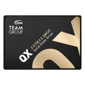 <b>QX SSD</b><br/><br/><b>Key Feature</b><br/>Smart Dual Cache and powerful performance<br/>A monster that can defeat mechanical hard drives<br/>Ultra-high durability. Stable and reliable<br/><br/><b>1TB Consumer-Grade 2.5" SATA SSD</b><br/>TEAMGROUP QX SSD is a consumer-grade 2.5" SATA SSD with up to 4TB of storage capacity that meets the needs of ultra-large capacity requirements.<br/><br/><b>Supports Powerful SLC Cache Performance</b><br/>Supports SLC Caching technology and enjoys a smooth user experience with a fast read/write speed of up to 560/500MB/s.<br/><br/><b>A Monster That Can Defeat Mechanical Hard Drives</b><br/>With the latest 3D QLC flash memory
