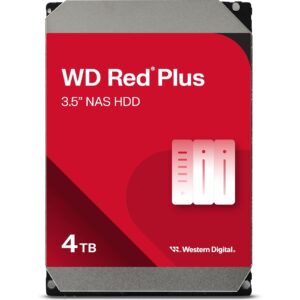 <b>WD Red Plus Internal NAS HDD 3.5 Inch</b><br/>WD Red Plus internal HDDs are designed to handle workloads for power users and small to medium business NAS environments. WD Red Plus drives deliver the speed and capacity required to store