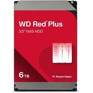<b>WD Red Plus Internal NAS HDD 3.5 Inch</b><br/>WD Red Plus internal HDDs are designed to handle workloads for power users and small to medium business NAS environments. WD Red Plus drives deliver the speed and capacity required to store