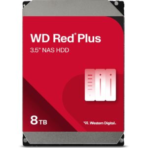 <b>WD Red Plus Internal NAS HDD 3.5 Inch</b><br/>WD Red Plus internal HDDs are designed to handle workloads for power users and small to medium business NAS environments. WD Red Plus drives deliver the speed and capacity required to store