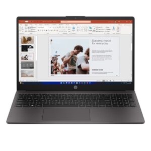 <b>HP 255 G10 Series: Unveiling Excellence in Detail</b><br/><br/><b>Unparalleled Visuals with Full HD IPS Display</b><br/>Immerse yourself in a world of vibrant visuals on the HP 255 G10 laptop's 15.6-inch Full HD IPS screen. The IPS technology ensures wide viewing angles and vivid colors
