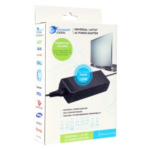 <b>Powercool 120W 19.5V 6.15A Universal AC Adapter with 8 tips