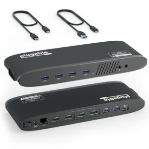 <B>Expandability</B><br/>This Plugable USB C docking station dual monitor supports dual 4K displays with either HDMI or DisplayPort