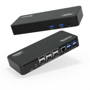 <B>Get Connected</B><br/>This USB C docking station: three 4K displays with either HDMI or DisplayPort