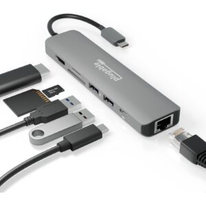 <B>7 in 1 Expansion</B><br/>Transform a single USB C or Thunderbolt port into a 7-in-1 USB-C hub with 2x USB 3.0 ports